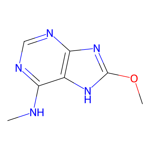 8-甲氧基-N-甲基-9H-嘌呤-6-胺 structure