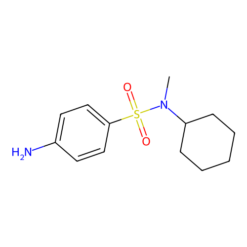 4-氨基-N-环己基-N-甲基苯-1-磺酰胺 structure