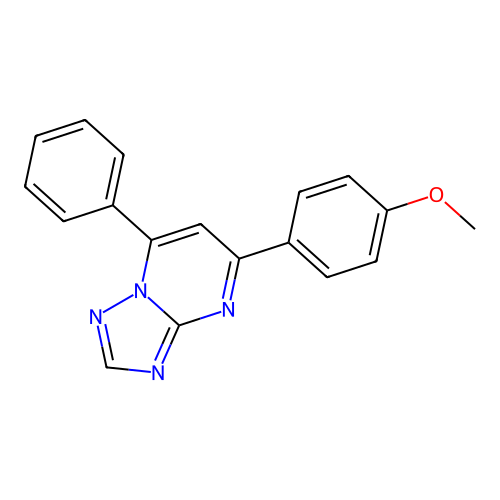 5-(4-Methoxyphenyl)-7-phenyl-[1,2,4]triazolo[1,5-a]pyrimidine structure