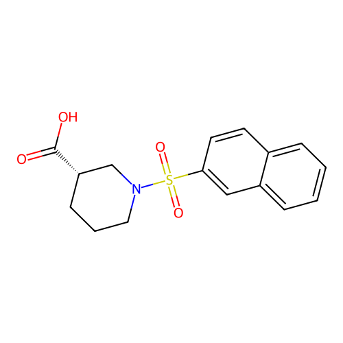 (S)-1-(Naphthalene-2-sulfonyl)-piperidine-3-carboxylic acid structure