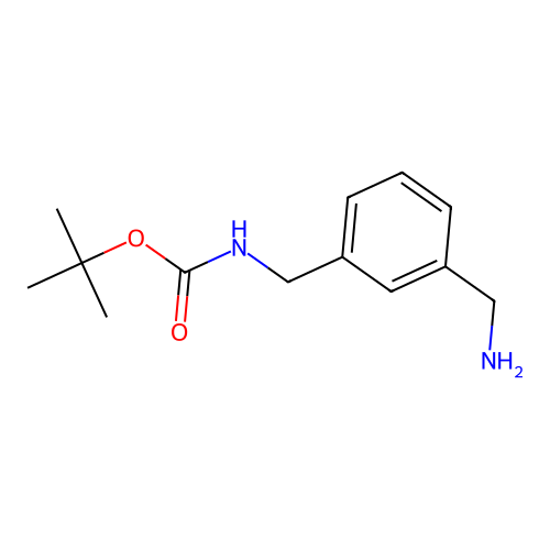 tert-butyl N-((3-(aminomethyl)phenyl)methyl)carbamate structure