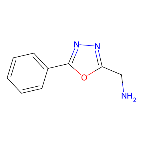1-(5-苯基-1,3,4-噁二唑-2-基)甲胺 structure