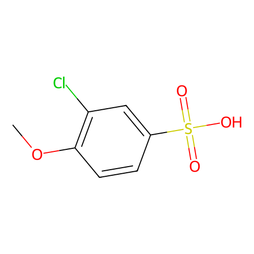 3-Chloro-4-methoxybenzenesulfonic acid structure
