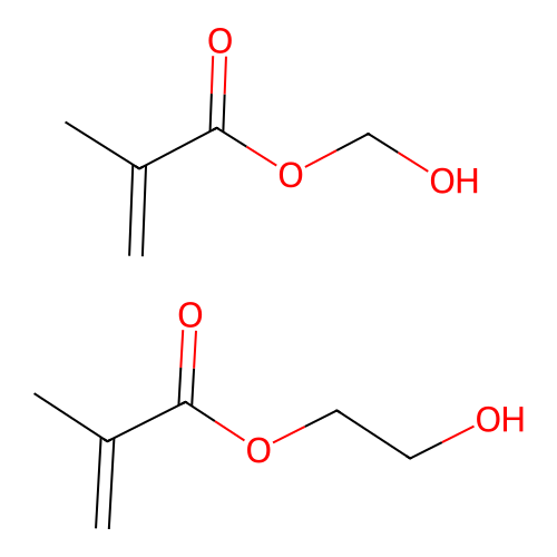 2-Hydroxyethyl 2-methylprop-2-enoate--hydroxymethyl 2-methylprop-2-enoate (1/1) structure