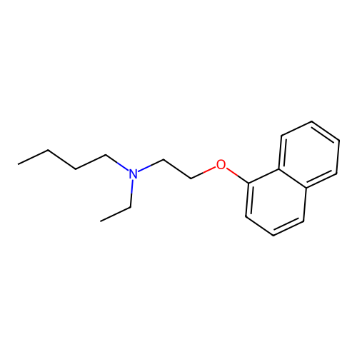 N-ethyl-N-(2-naphthalen-1-yloxyethyl)butan-1-amine structure
