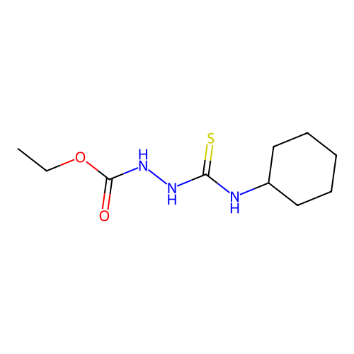 ethyl N-(cyclohexylcarbamothioylamino)carbamate structure