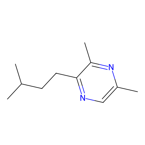 3,5-Dimethyl-2-(3-methylbutyl)pyrazine structure