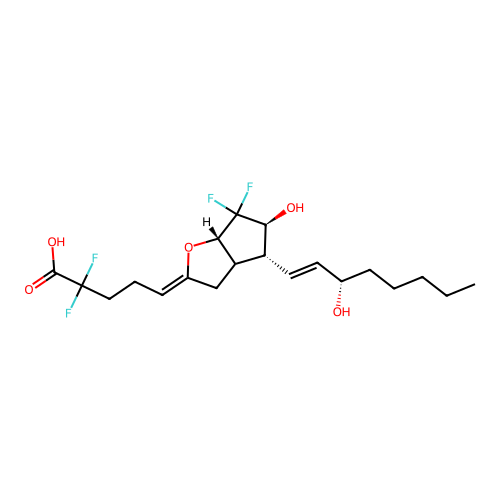 2,2,10,10-Tetrafluoro-13-dehydroprostacyclin structure