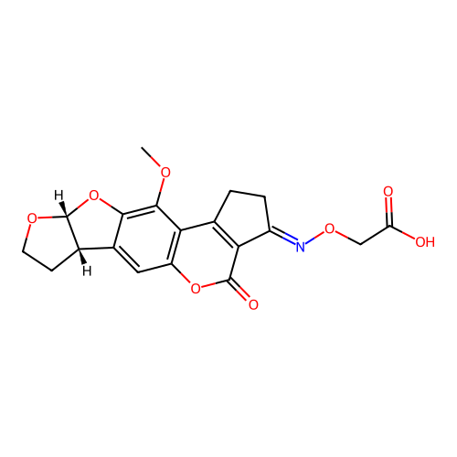 Aflatoxin-B2 oximinoacetate structure