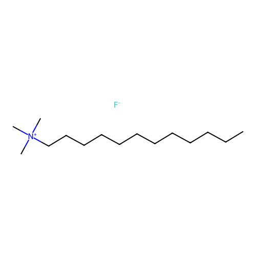 1-Dodecanaminium, N,N,N-trimethyl-, fluoride structure