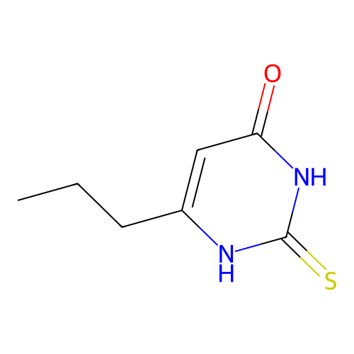 丙硫氧嘧啶 structure