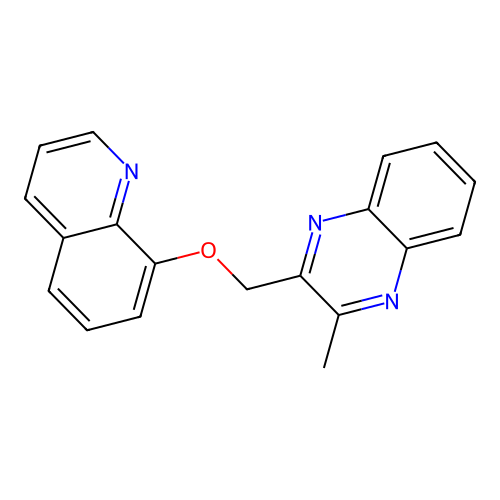8-[(3-Methylquinoxalin-2-yl)methoxy]quinoline structure