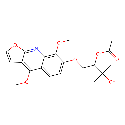 Acetylevoxine structure