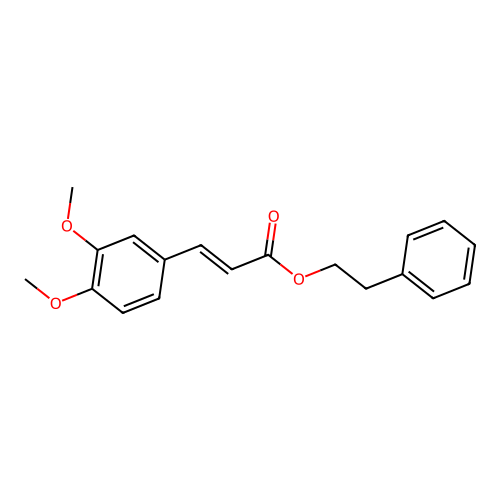 Phenethyl Dimethyl Caffeate structure
