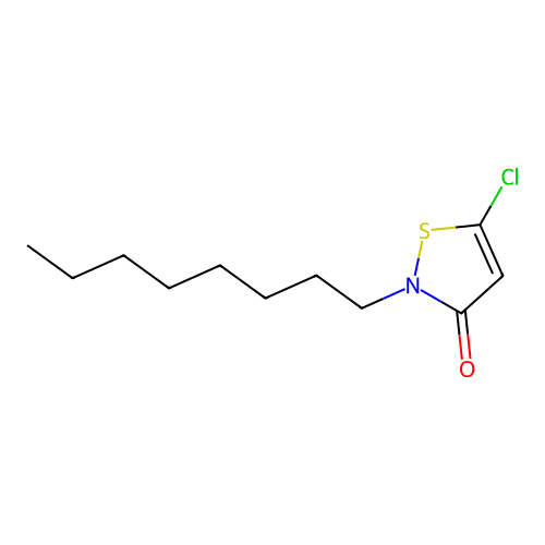 5-Chloro-2-n-octyl-4-isothiazolin-3-one structure
