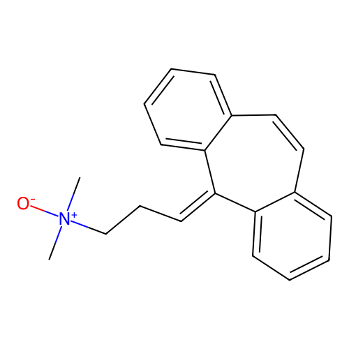 N,N-Dimethyl-5H-dibenzo(a,d)cycloheptene-delta 5,alpha-propylamine N-oxide structure