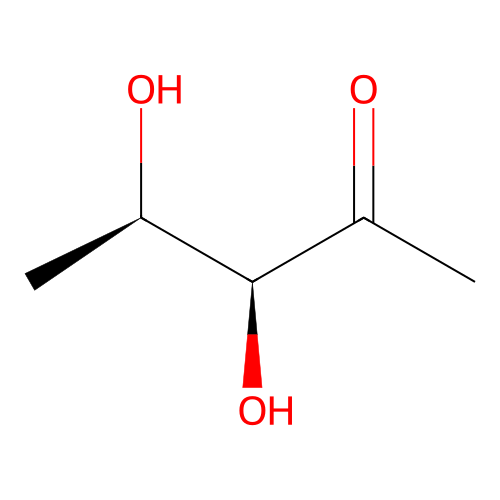 (3S,4R)-3,4-dihydroxypentan-2-one structure