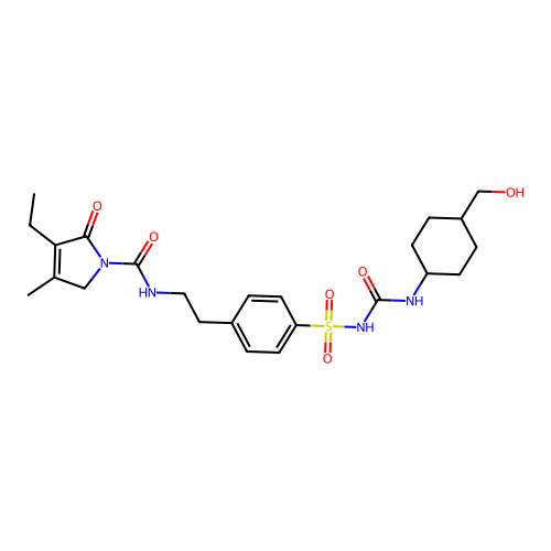 Hydroxyglimepiride structure