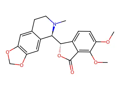 北美黄连碱 structure