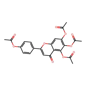 Scutellarein tetraacetate structure