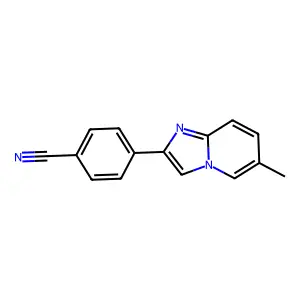 4-(6-Methylimidazo[1,2-a]pyridin-2-yl)benzonitrile structure