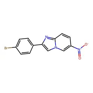 2-(4-Bromophenyl)-6-nitroimidazo[1,2-a]pyridine structure