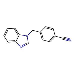 4-(1H-1,3-benzodiazol-1-ylmethyl)benzonitrile structure