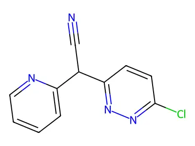 2-(6-Chloropyridazin-3-yl)-2-(pyridin-2-yl)acetonitrile structure