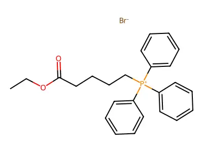 (5-Ethoxy-5-oxopentyl)(triphenyl)phosphanium bromide structure