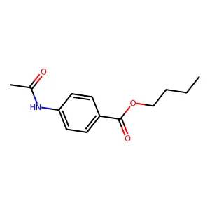 Butyl 4-acetamidobenzoate structure