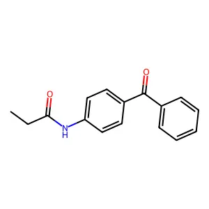 N-(4-苯甲酰苯基)丙酰胺 structure