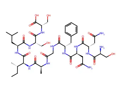 Amylin (20-29) (human) structure