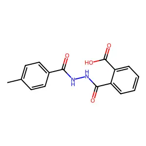 2-{[2-(4-Methylbenzoyl)hydrazino]carbonyl}benzoic acid structure