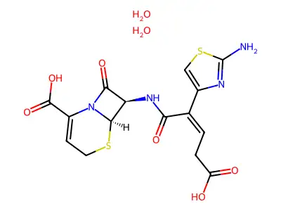 Ceftibuten hydrate structure