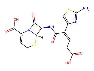 头孢布烯 structure