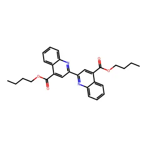 (2,2')Biquinolinyl-4,4'-dicarboxylic acid dibutyl ester structure