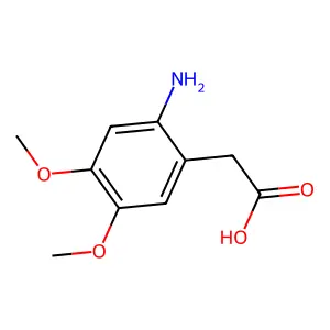 (2-Amino-4,5-dimethoxyphenyl)acetic acid structure