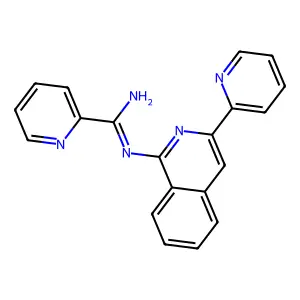 N'-(3-pyridin-2-ylisoquinolin-1-yl)pyridine-2-carboximidamide structure