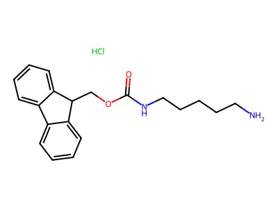 N-(9-Fluorenylmethyloxycarbonyl)-1,5-diaminopentane hydrochloride structure