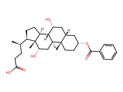 3-苯甲酰胆酸 structure