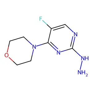 4-(5-Fluoro-2-hydrazinylpyrimidin-4-yl)morpholine structure