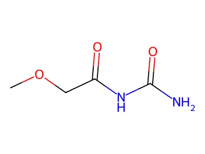 Methoxyacetylcarbamide structure