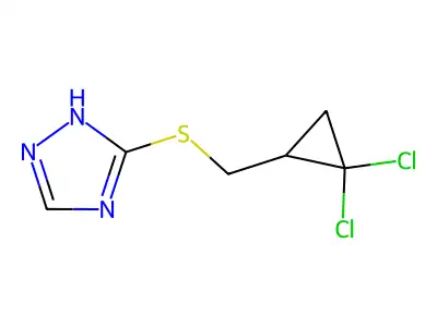 1H-1,2,4-Triazole, 3-[[(2,2-dichlorocyclopropyl)methyl]thio]- structure