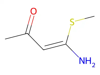 4-Amino-4-methylsulfanylbut-3-en-2-one structure