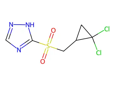 1H-1,2,4-Triazole, 3-[[(2,2-dichlorocyclopropyl)methyl]sulfonyl]- structure