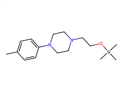 Piperazine, 1-(4-methylphenyl)-4-(2-((trimethylsilyl)oxy)ethyl)- structure