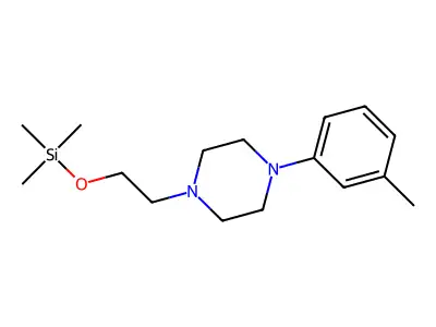 Piperazine, 1-(3-methylphenyl)-4-(2-((trimethylsilyl)oxy)ethyl)- structure