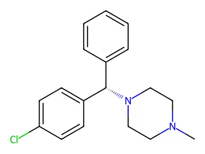 Chlorcyclizine, (S)- structure