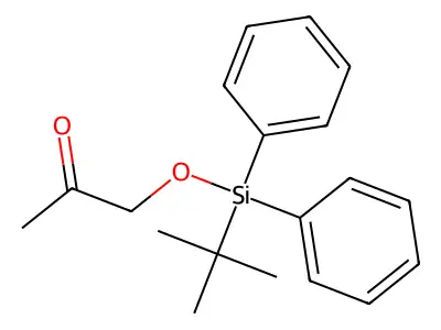 2-Propanone, 1-[[(1,1-dimethylethyl)diphenylsilyl]oxy]- structure