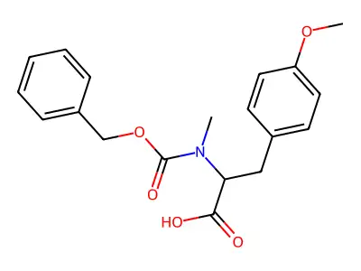 3-(4-Methoxyphenyl)-2-[methyl(phenylmethoxycarbonyl)amino]propanoic acid structure